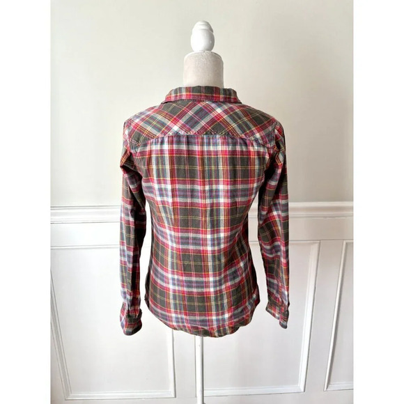 Eddie Bauer Cotton Flannel Button Down Long Sleeve Shirt XS - Picture 3 of 5